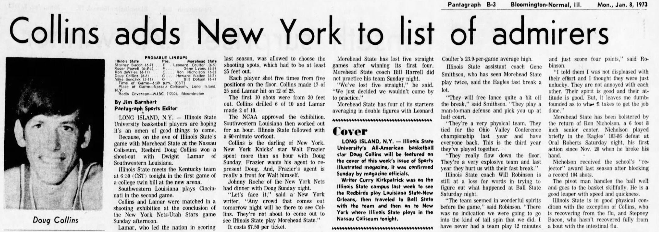 Collins adds New York to list of admirers